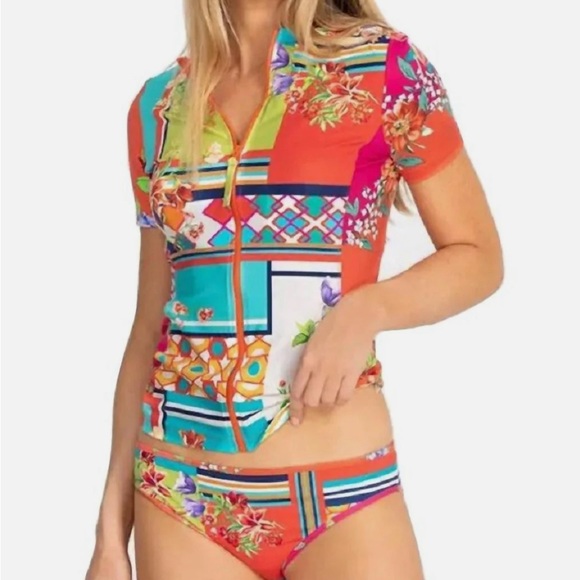 NWT Johnny Was Nanya Surf Shirt (XXL) and Bikini Bottoms (XL) - Picture 9 of 9